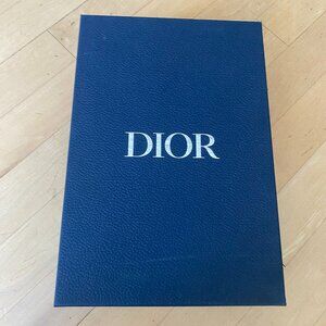 DIOR Empty Shoe Box storage includes ribbon and folder